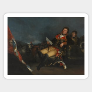 Godoy as General by Francisco Goya Sticker